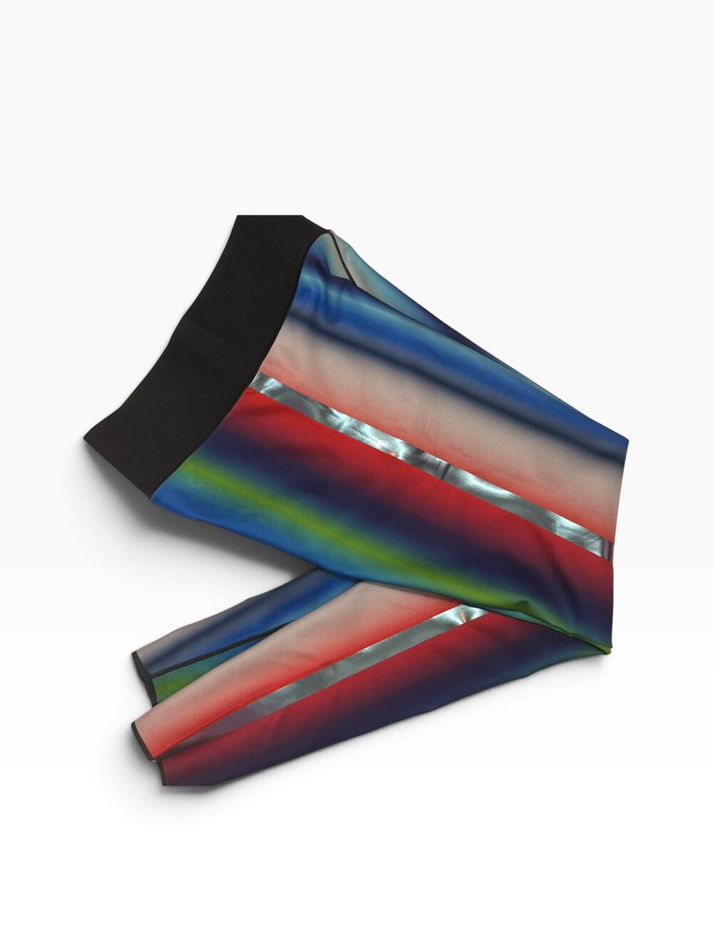 Ultracor Leggings Women's Small Two-Tone Ombre Rainbow Sunset Print NWOT USA